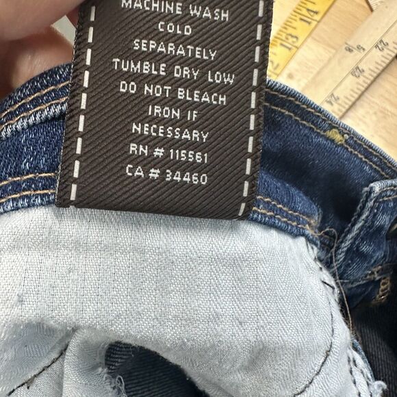 7 for All Mankind Jeans Women’s 27 Light Wash Flare Denim Bell‎ Bottom Western - Picture 14 of 16